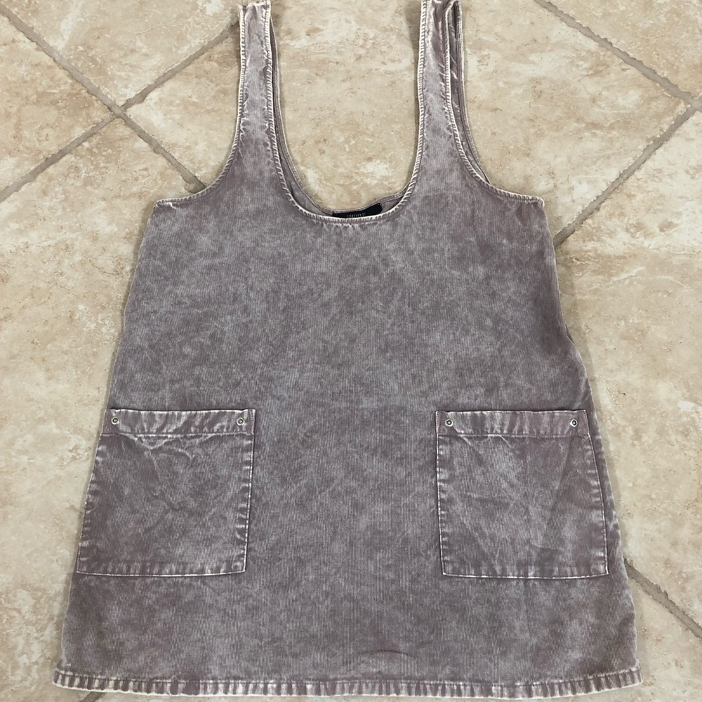 Corduroy overall dress